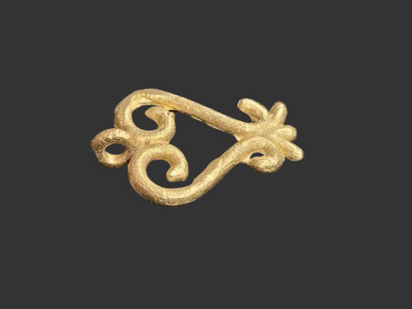 African Brass Pendant, Sankofa Adinkra Pendant, Ethnic Pendants - Aadampo