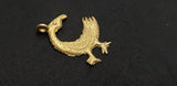 African brass pendant, large handmade symbolic Sankofa pendant, statement jewelry