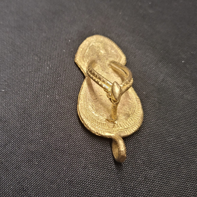 African brass, ahenema pendant, AAB# 5004
