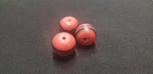 Ghana glass beads, 24mm large hole beads, AAB# 1806