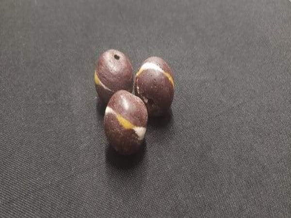 African glass beads, 24mm round beads, AAB# 1803