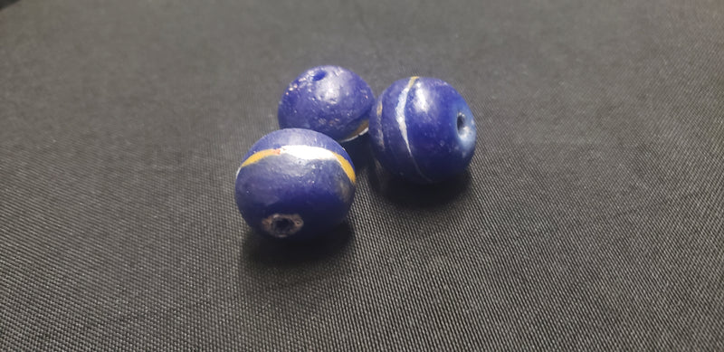 African glass beads, 24mm large hole beads, AAB# 1802