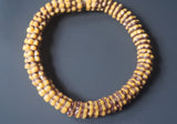African Glass Beads, Krobo Flower Spacer Beads, AAB# 3301