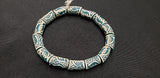 Adricab beads, Ethnic Adinkra Glass Beads, 14 Gye Nyame Glass Beads, AAB# 1662