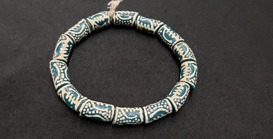 African Beads, Gye Nyame Glass Beads for Jewelry Making - Aadampo