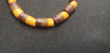 African beads, 14 multi-tone Krobo beads, AAB# 1037
