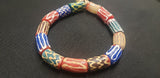 African beads,  chunky tube Krobo glass beads for handmade jewelry designs, AAB# 1441
