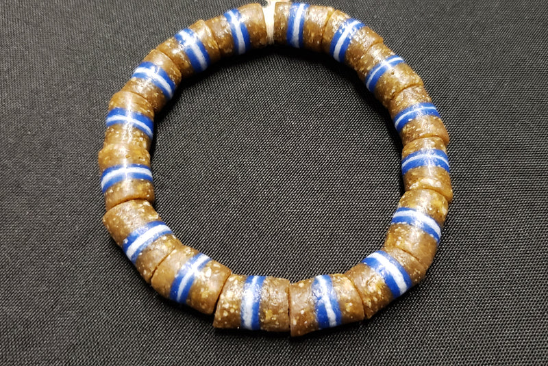 African glass beads, Ghana Krobo tube beads, AAB# 1398