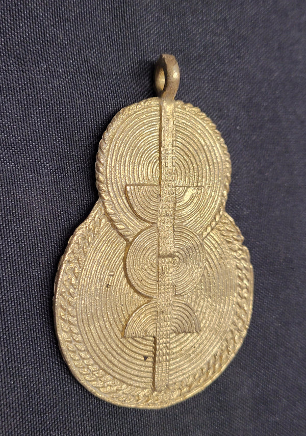 African Brass Pendant, AAB# 5230