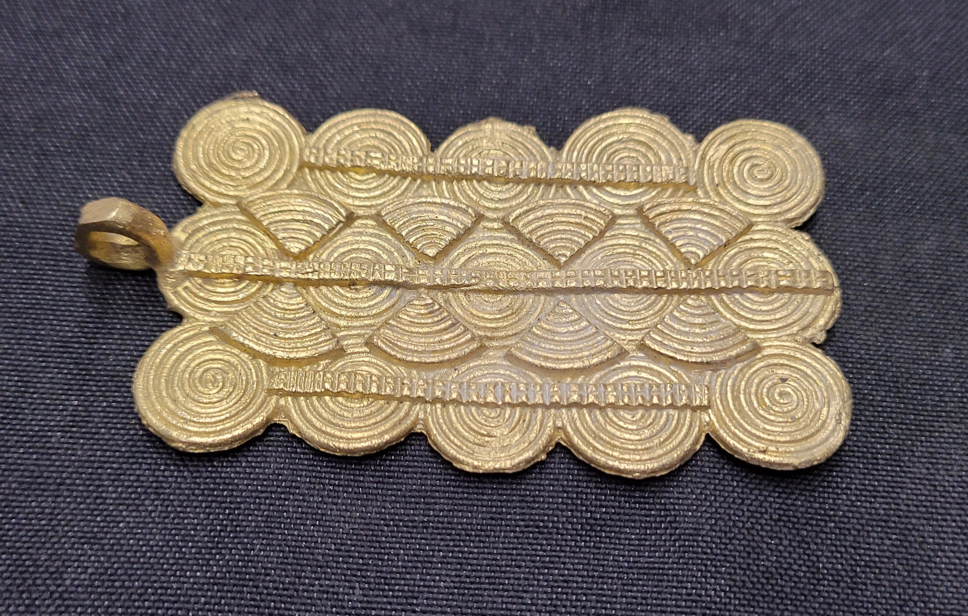 African Brass Pendant, AAB# 5229 - Aadampo
