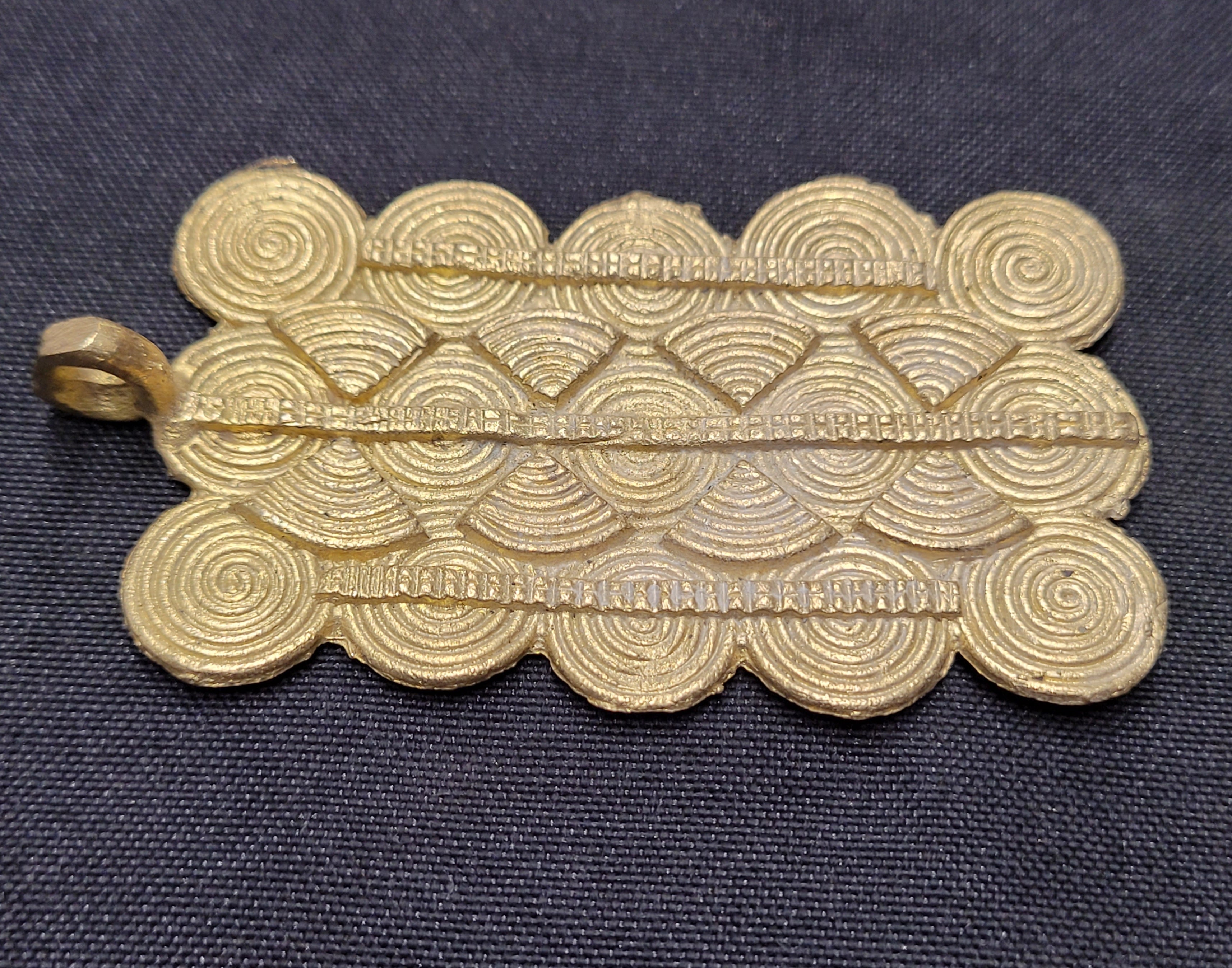 African Brass Pendant, AAB# 5229 - Aadampo