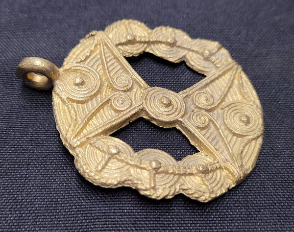 African brass pendant, AAB# 5234