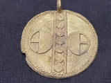 Round African Brass Pendant, AAB# 5248