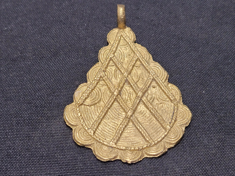 African Brass Pendant, AAB# 5249