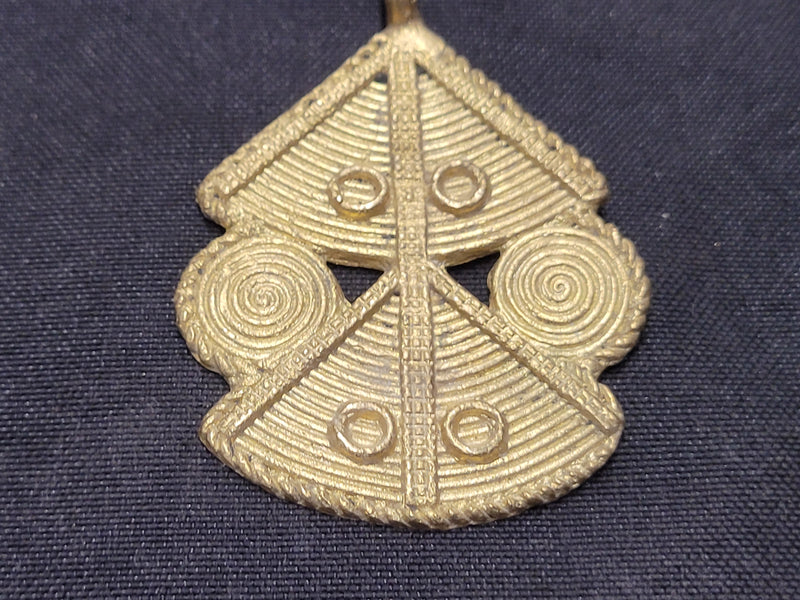 African brass pendant for jewelry making