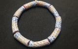 African beads,  chunky tube Ghana glass beads for handmade jewelry designs, AAB# 1446