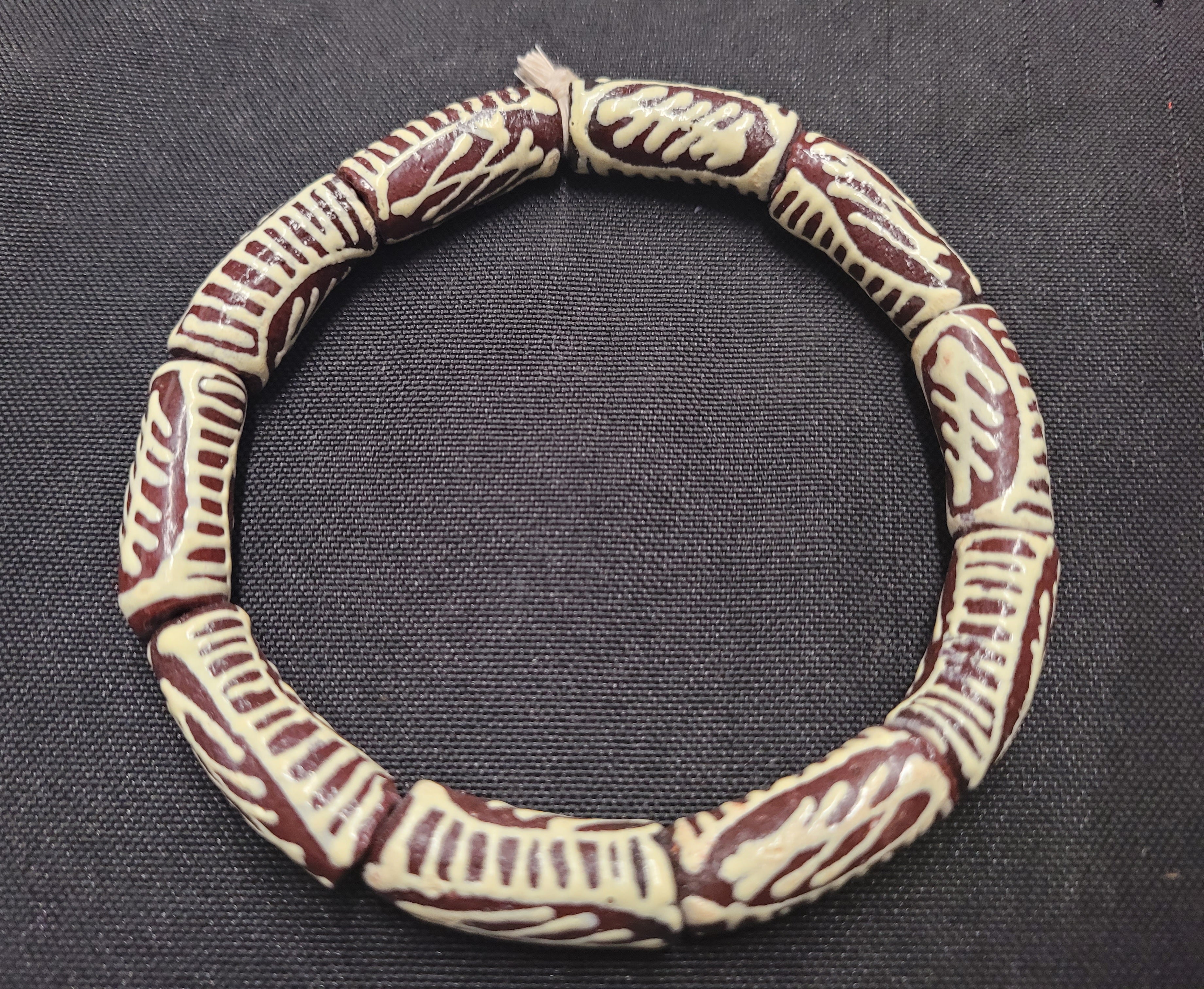 African glass beads, Ghana beads for jewelry making, AAB# 1669 - Aadampo