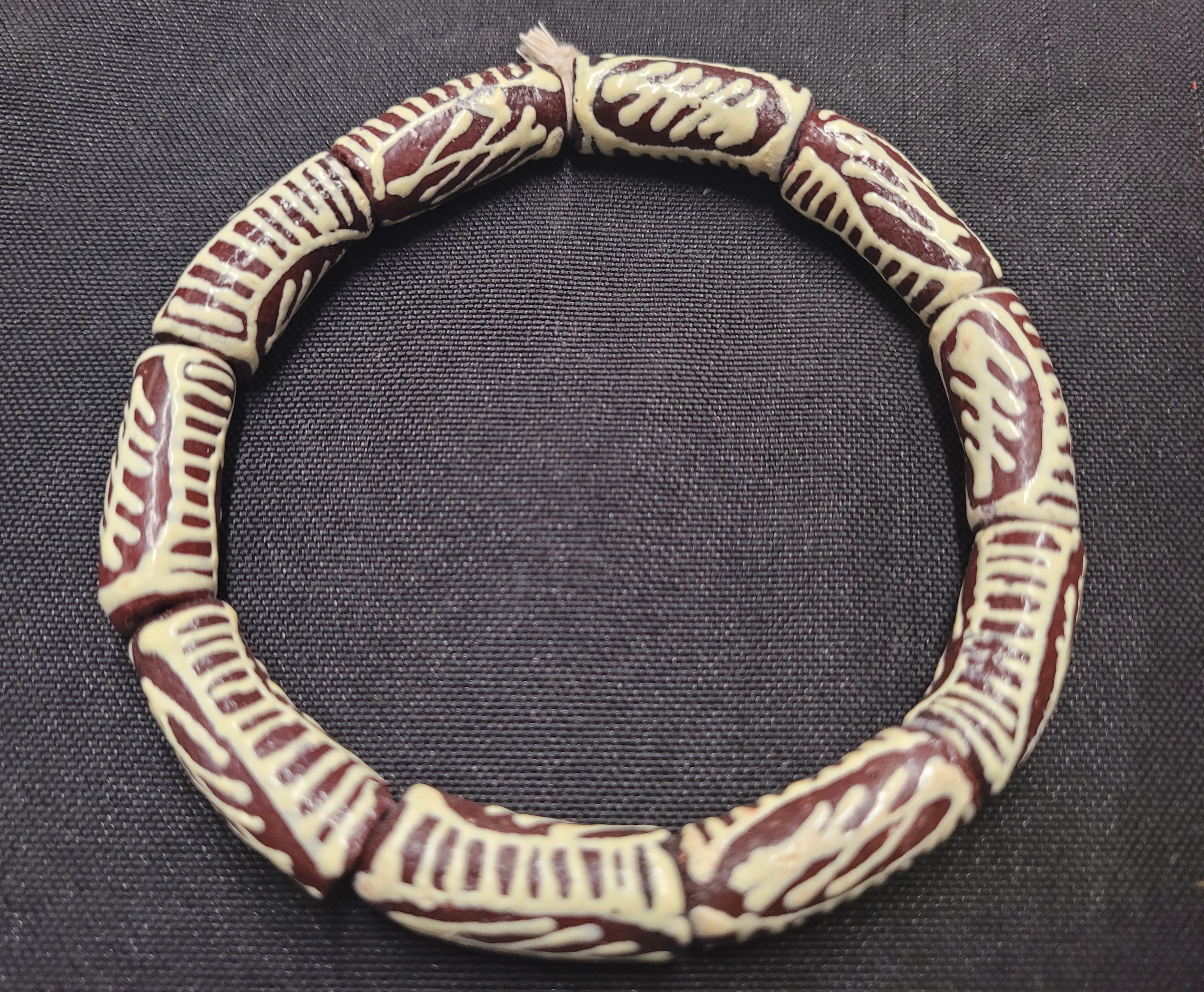 African glass beads, Ghana beads for jewelry making, AAB# 1669 - Aadampo