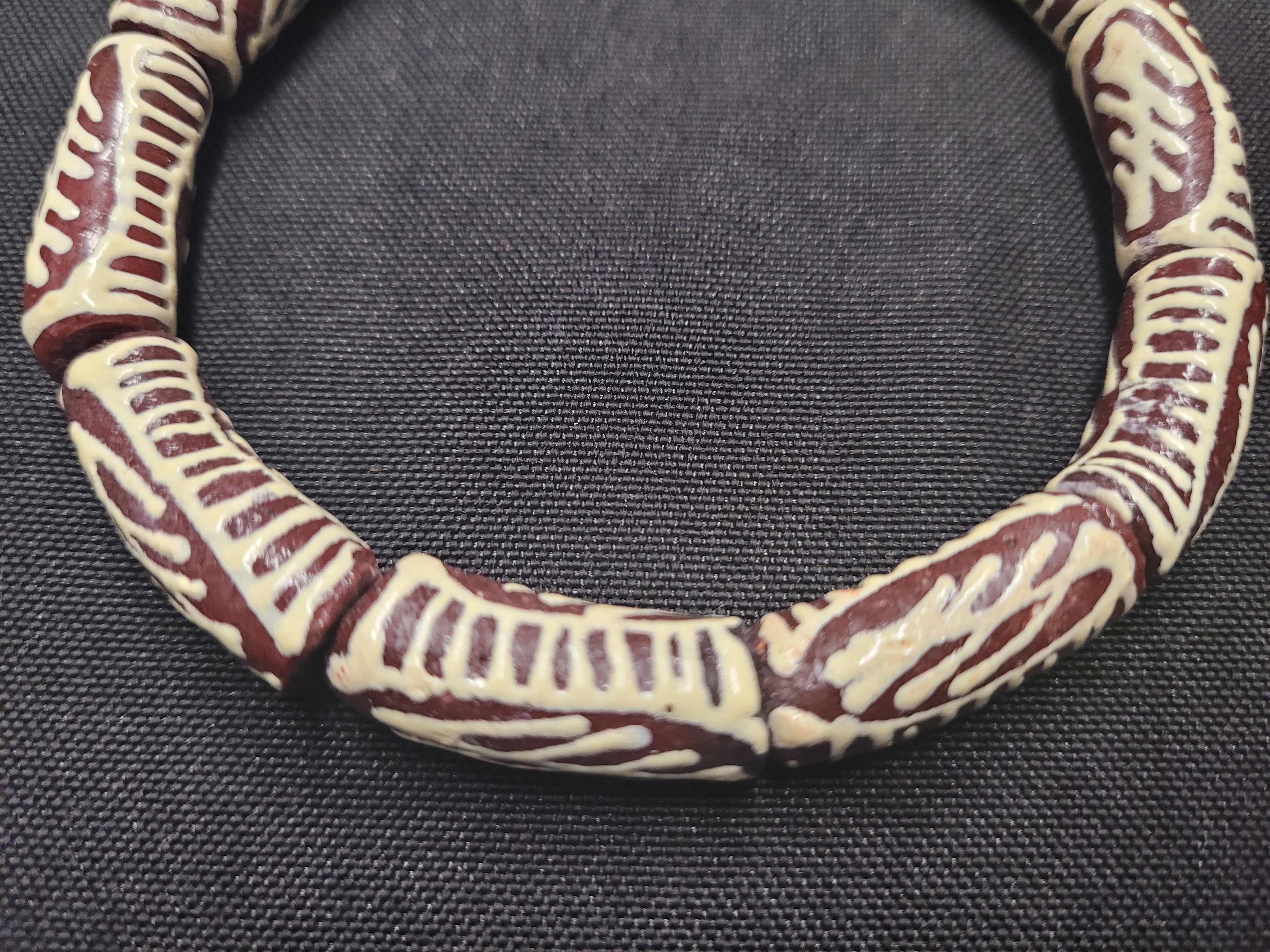 African glass beads, Ghana beads for jewelry making, AAB# 1669 - Aadampo