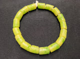 African glass beads, Ghana painted glass beads for jewelry making,  AAB# 1575