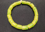 African glass beads, Ghana painted glass beads for jewelry making,  AAB# 1575