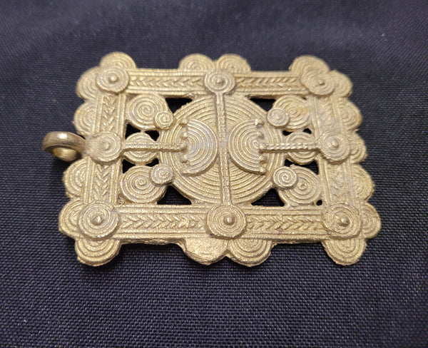 African Brass Pendant, AAB# 5224
