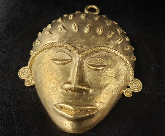 African tribal mask pendant, extra large decorative mask, 7.5 inches long, great for interior decor, AAB #5827 - Aadampo
