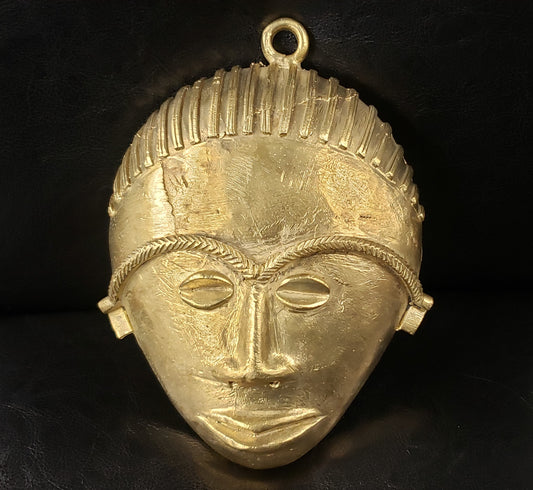 Extra large African tribal mask pendant, extra large decorative mask, 7.5 inches long, great for interior decor, AAB #5828 - Aadampo