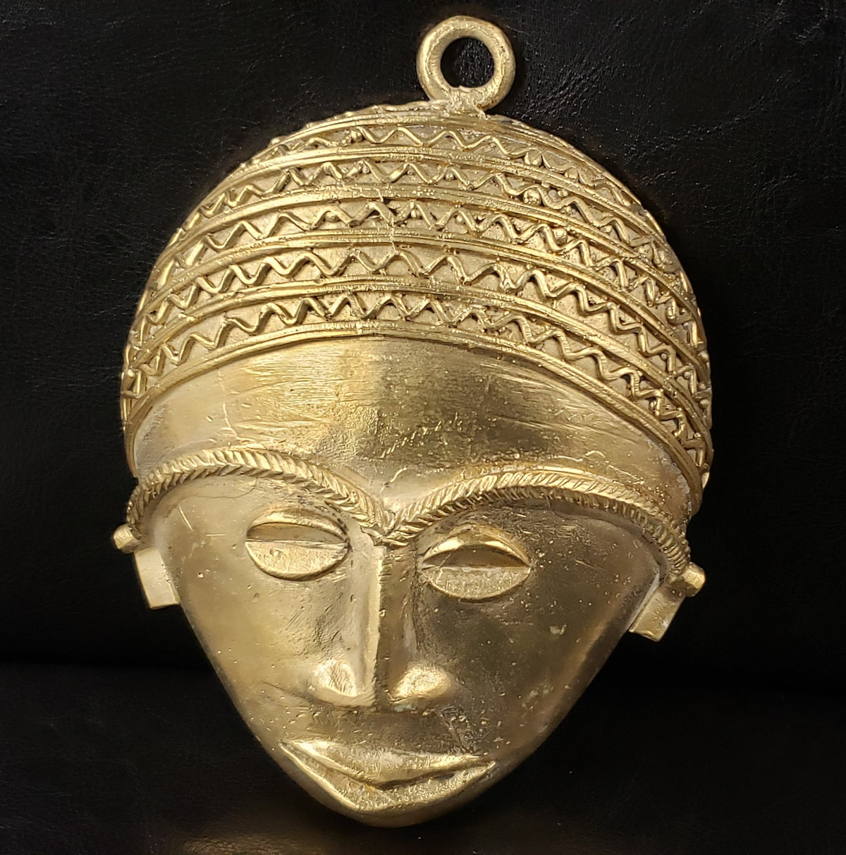 African tribal mask pendant, extra large decorative mask, 7.5 inches long, great for interior decor, AAB #5829 - Aadampo
