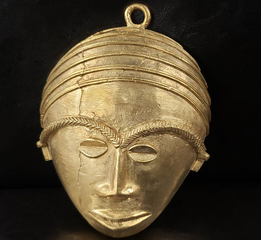 Extra large African tribal mask pendant, extra large decorative mask, 7.5 inches long, great for interior decor, AAB #5826 - Aadampo