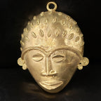 Extra karge African tribal mask pendant, extra large decorative mask, 7.5 inches long, great for interior decor, AAB #5825 - Aadampo