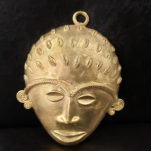 Extra karge African tribal mask pendant, extra large decorative mask, 7.5 inches long, great for interior decor, AAB #5825 - Aadampo