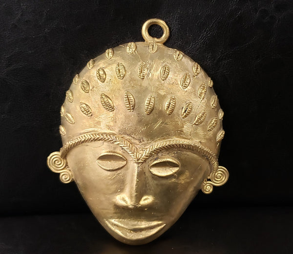 Extra karge African tribal mask pendant, extra large decorative mask, 7.5 inches long, great for interior decor, AAB #5825