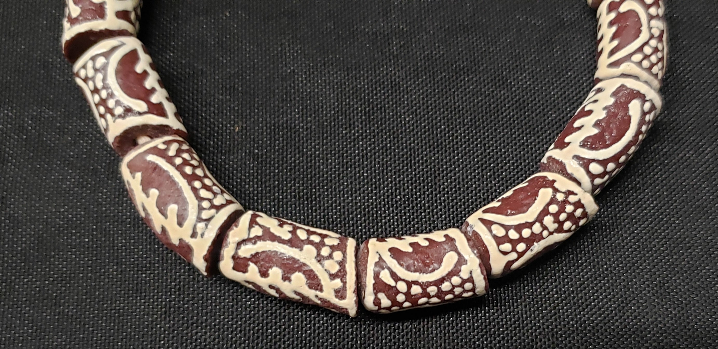 Stunning Adinkra Gye Nyame Glass Beads - Handmade in Ghana for Jewelry Making & Other Craft Projects. - Aadampo