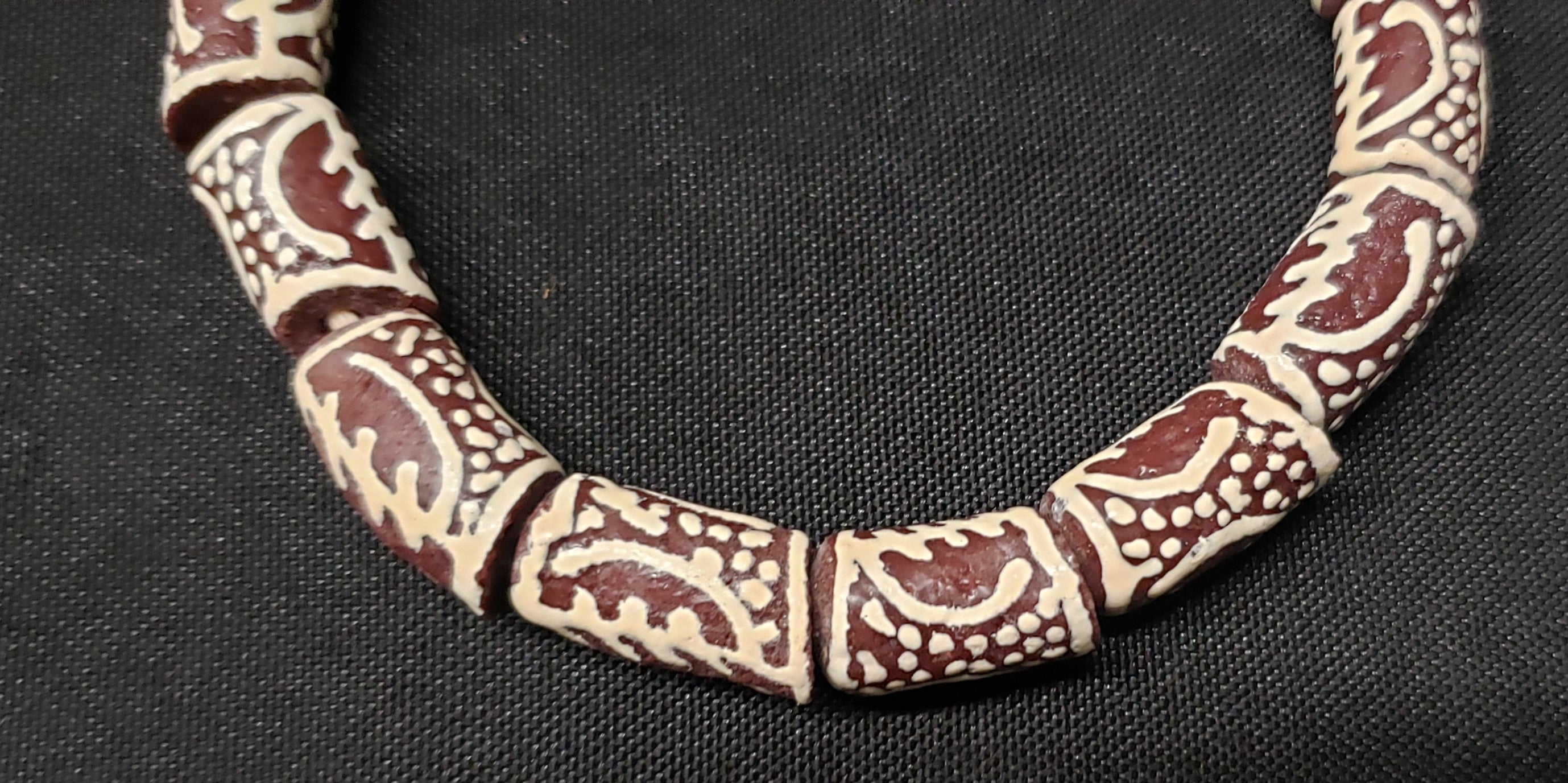 Stunning Adinkra Gye Nyame Glass Beads - Handmade in Ghana for Jewelry Making & Other Craft Projects. - Aadampo