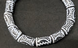 Shop Unique Adinkra Gye Nyame Designs- 14 African Glass Beads From Ghana For Jewelry Making