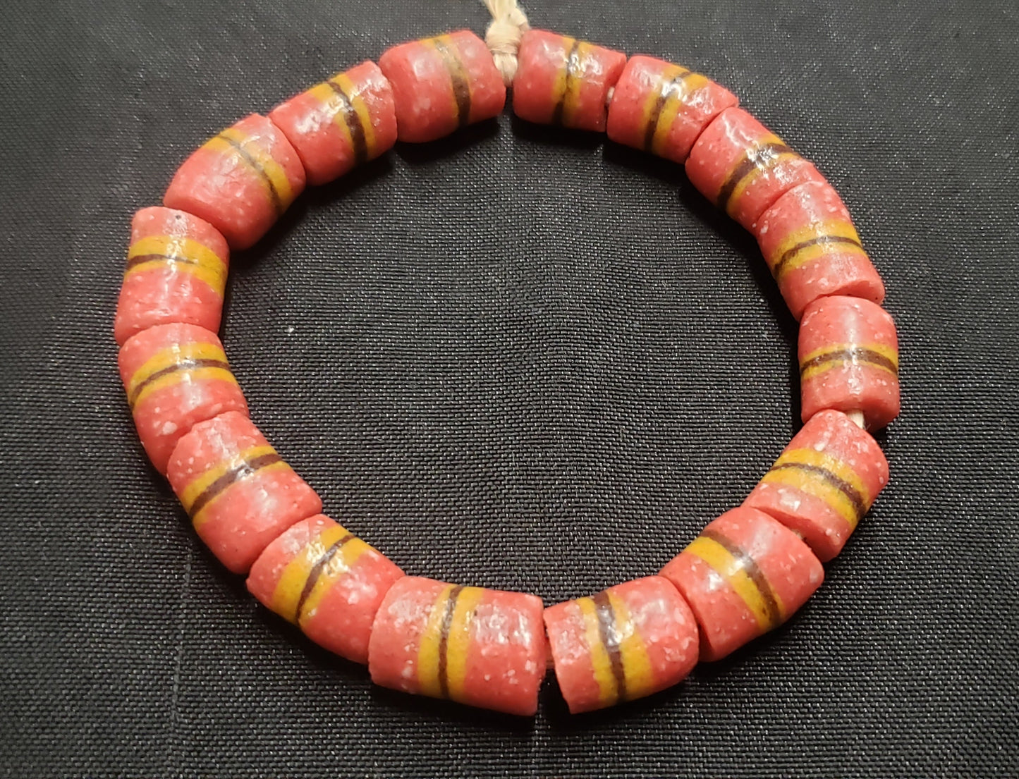 African glass beads, Ghana Krobo beads for jewelry making, AAB# 1409 - Aadampo