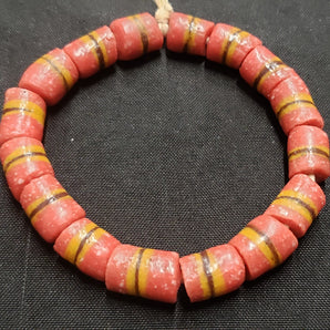 African glass beads, Ghana Krobo beads for jewelry making, AAB# 1409 - Aadampo