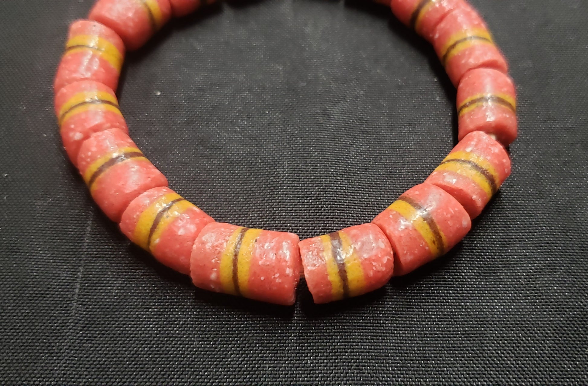 African glass beads, Ghana Krobo beads for jewelry making, AAB# 1409 - Aadampo