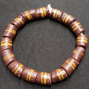 African glass beads, Ghana Krobo beads for jewelry making, AAB# 1413 - Aadampo