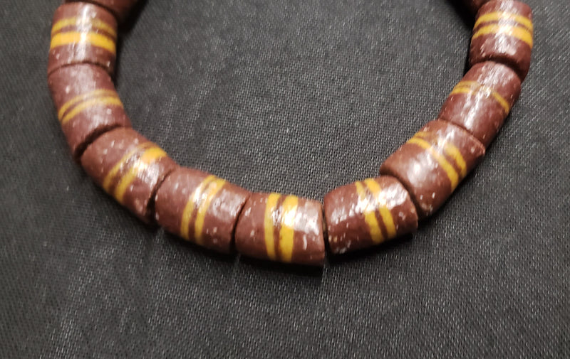 African glass beads, Ghana Krobo beads for jewelry making, AAB# 1413