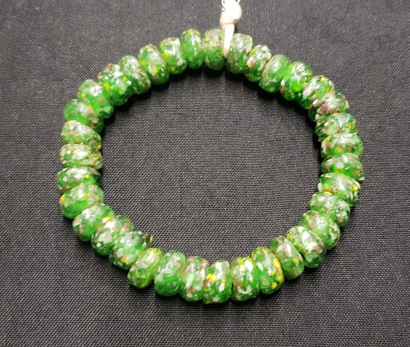 African glass beads. Spacer beads for jewelry making and arts & crafts, AAB# 3002