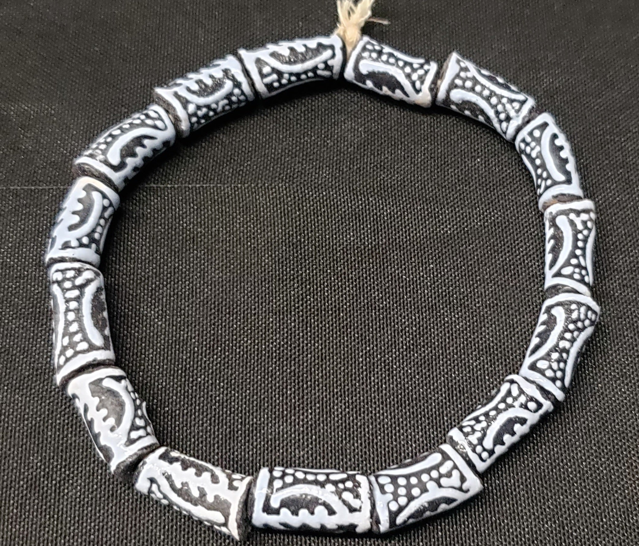 Ghanaian Gye Nyame Glass Beads - Cultural Elegance For Handmade Bracelets, Necklaces, Earrings. - Aadampo