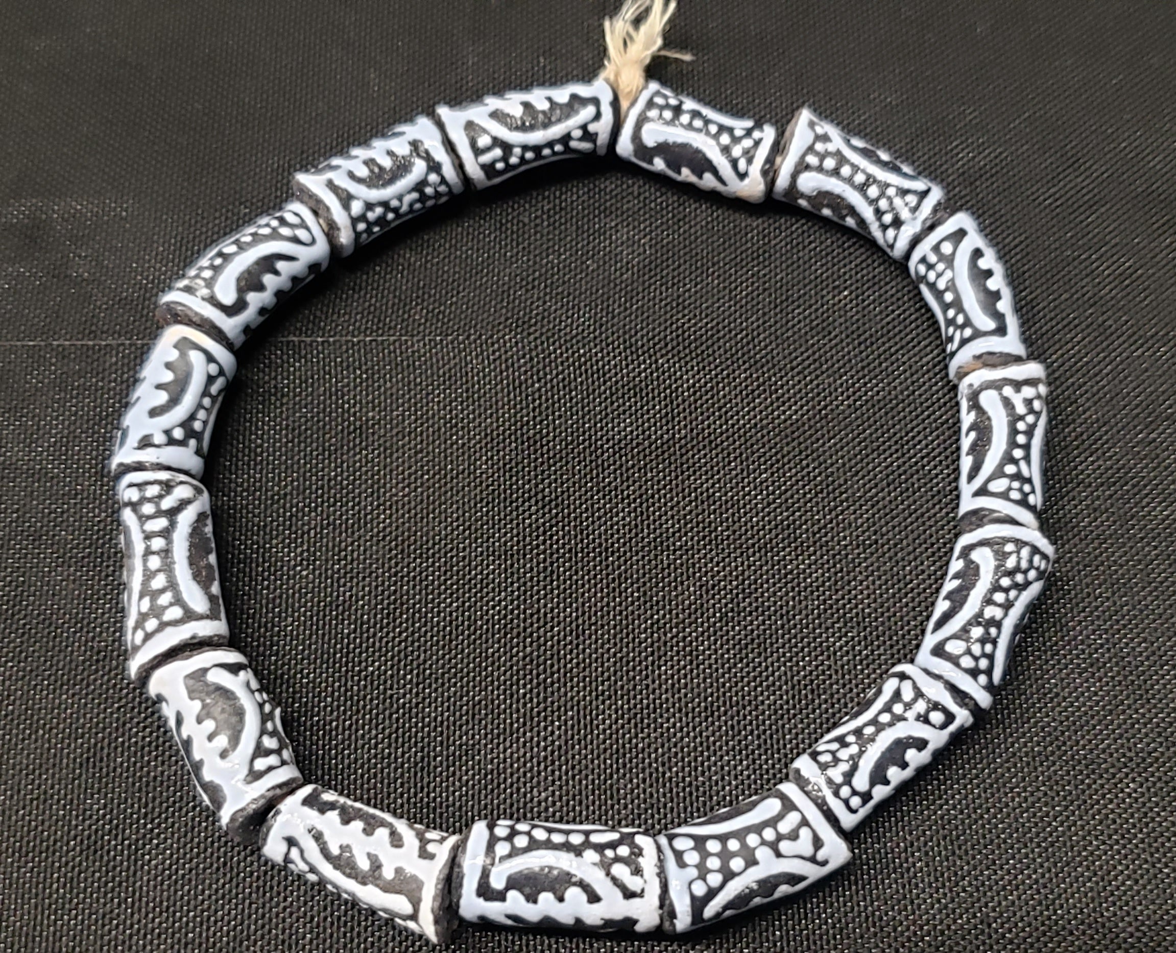 Ghanaian Gye Nyame Glass Beads - Cultural Elegance For Handmade Bracelets, Necklaces, Earrings. - Aadampo