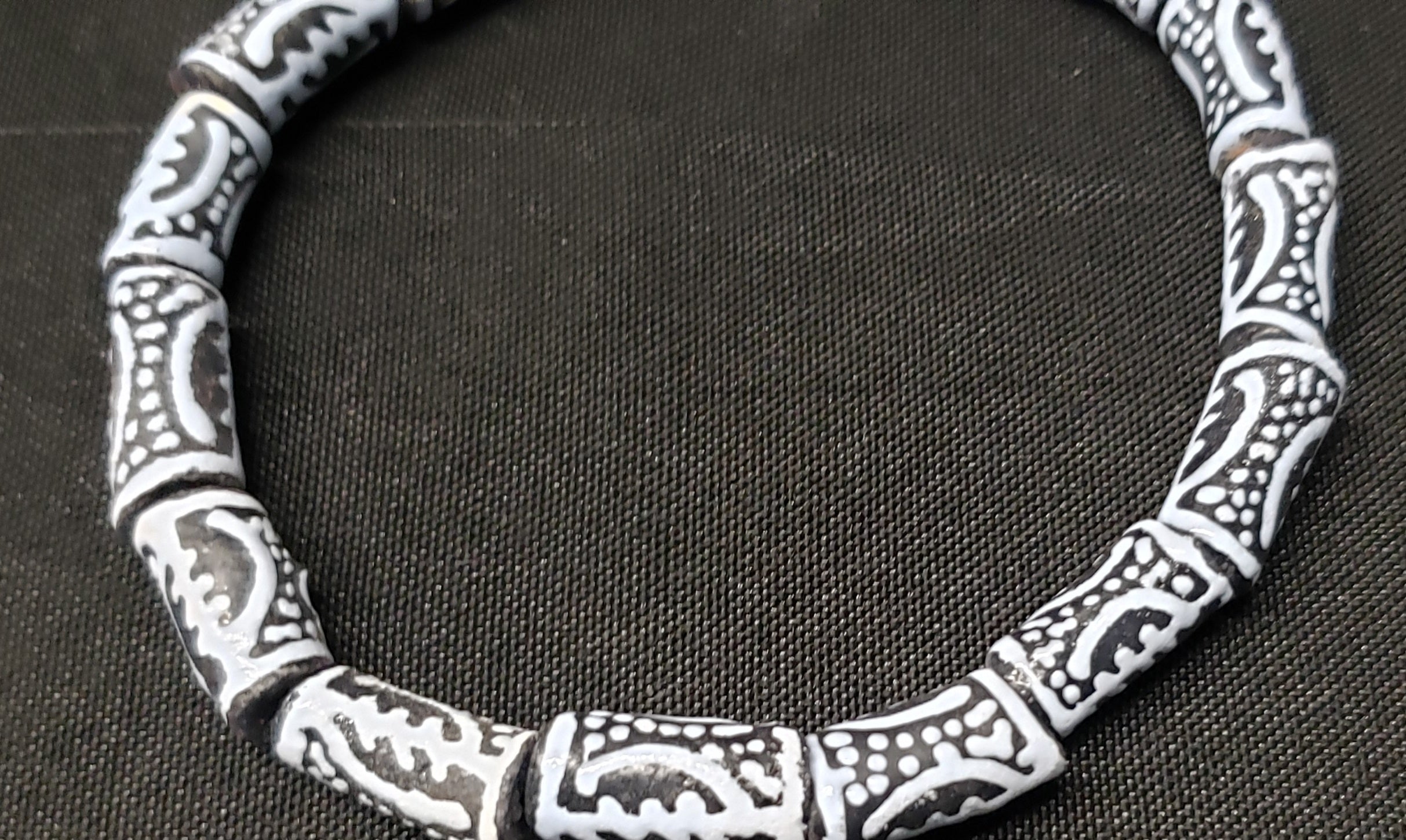 Ghanaian Gye Nyame Glass Beads - Cultural Elegance For Handmade Bracelets, Necklaces, Earrings. - Aadampo