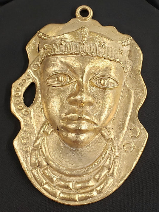 African tribal mask pendant, extra large decorative mask, 8.5 inches long, great for interior decor, AAB# 5815 - Aadampo