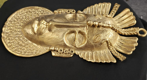 African tribal mask pendant, extra large decorative mask, 11 inches long, great for interior decor, AAB# 5811 - Aadampo