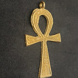 African brass pendant, Ankh pendant for jewelry making