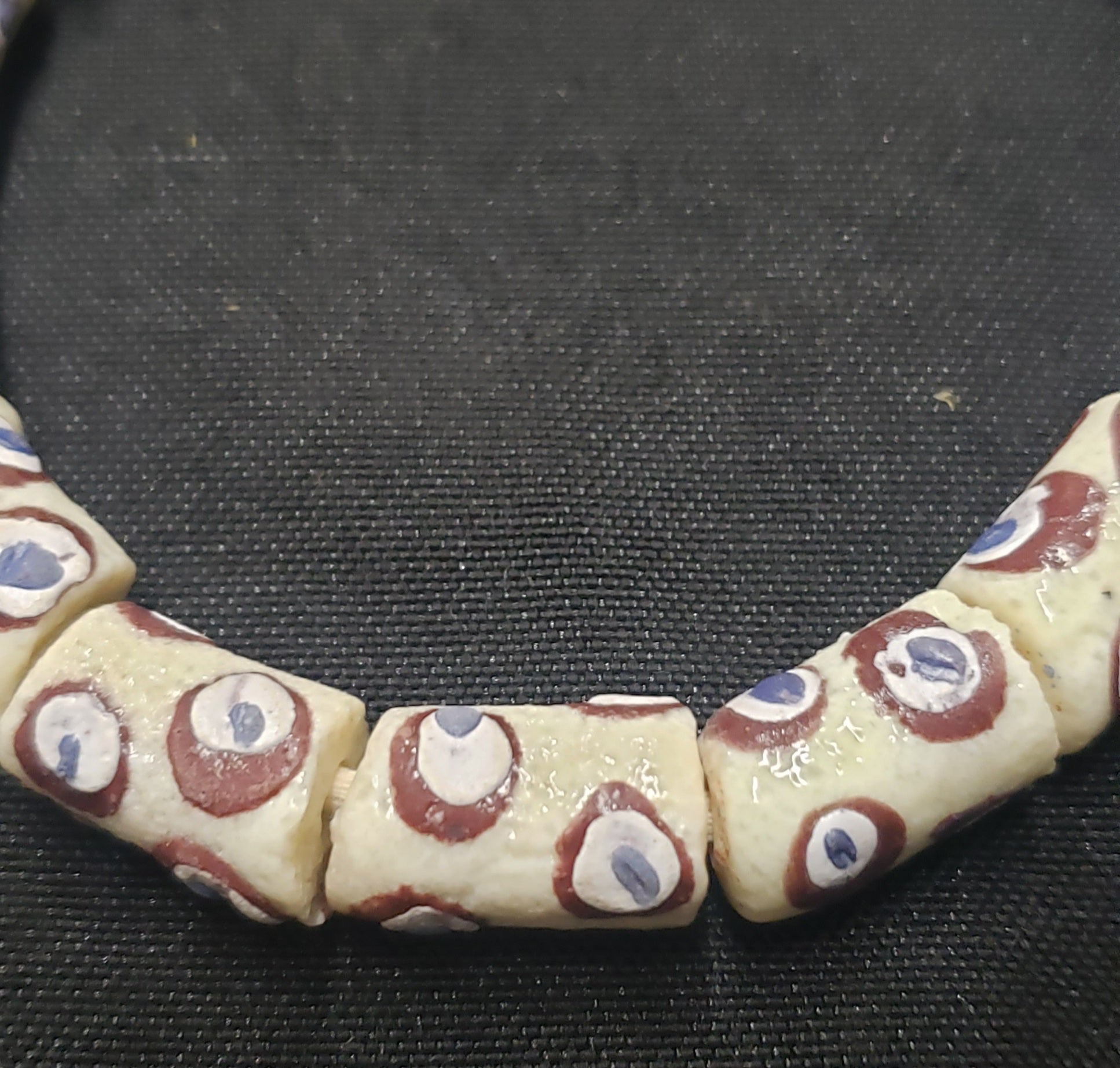 African glass beads, evil eye beads, AAB# 1580 - Aadampo