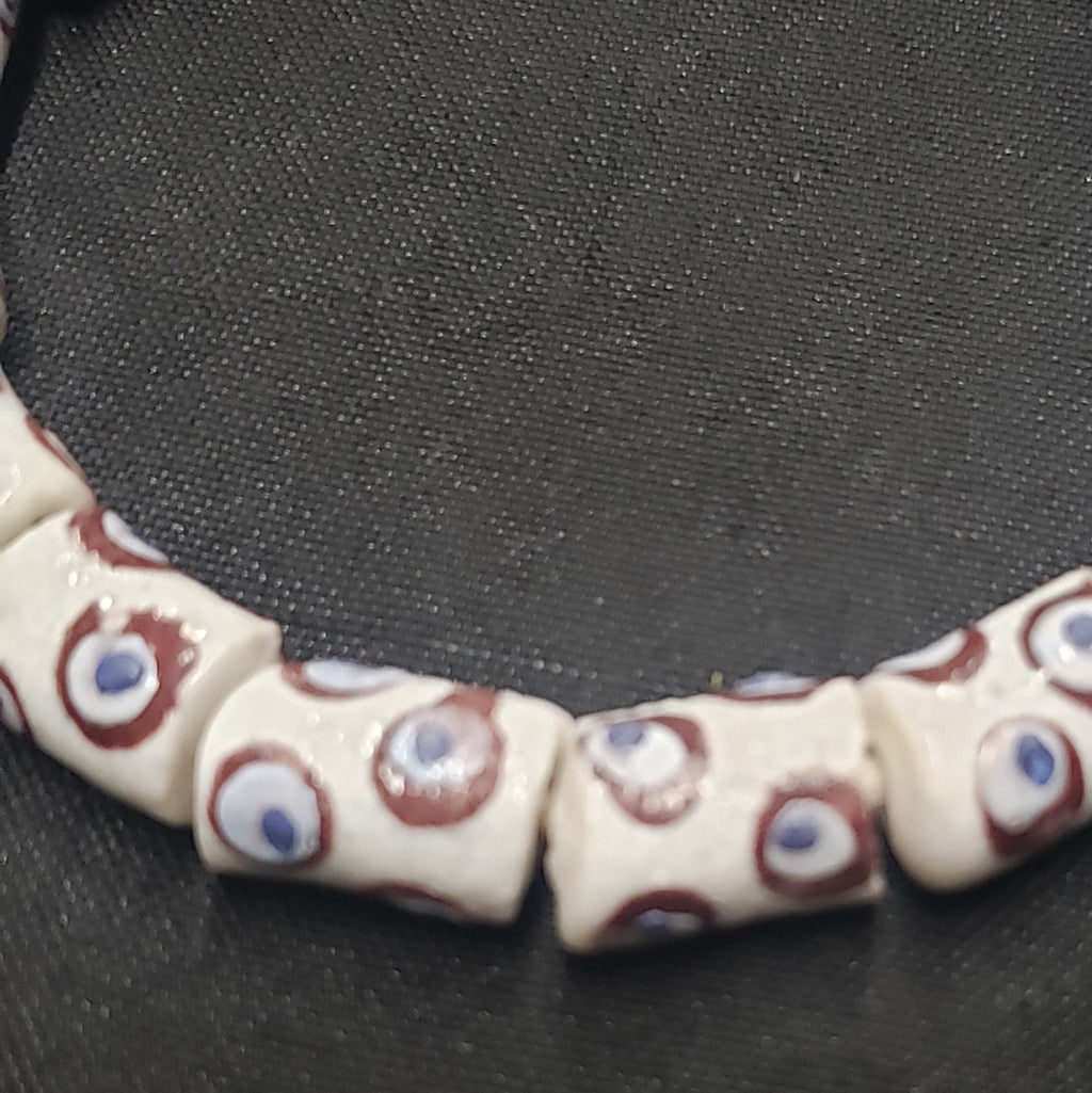 African glass beads, evil eye beads, AAB# 1581 - Aadampo